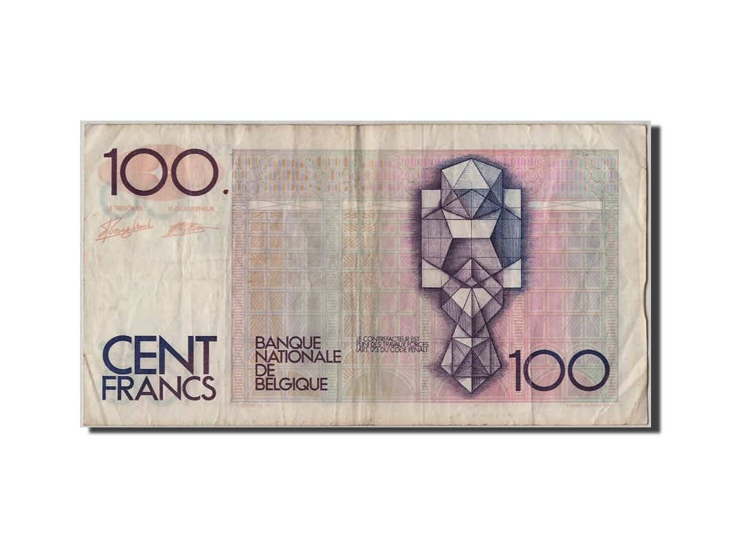 Biljet, België, 100 Francs, TB+