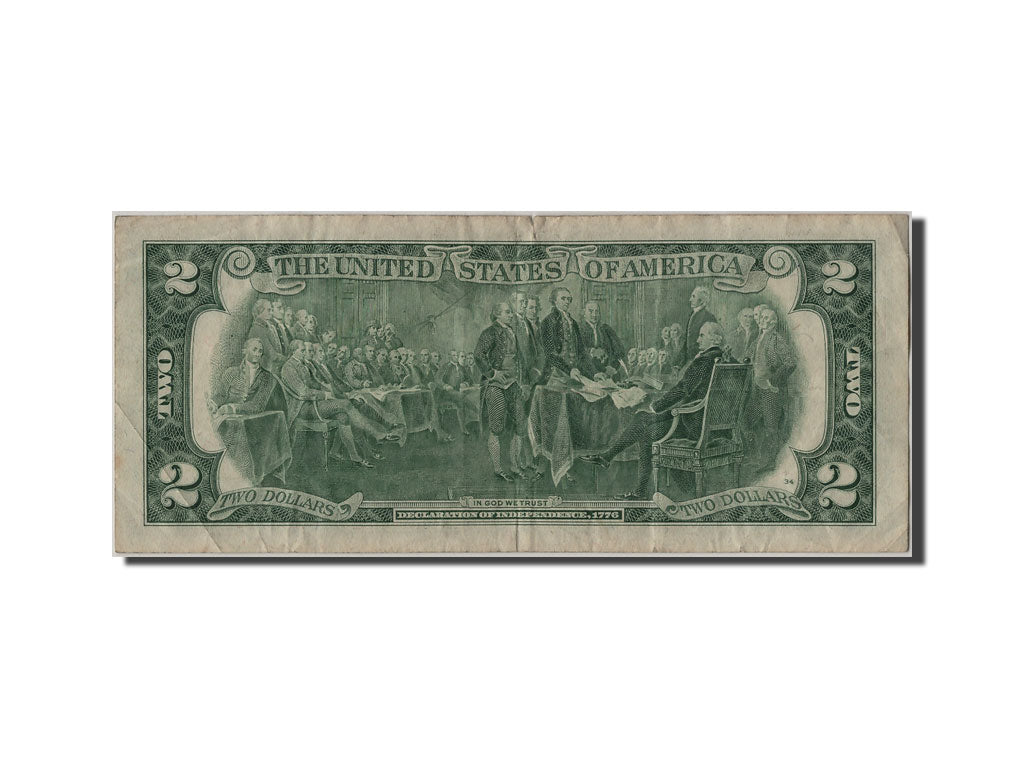 Etats-Unis, 2 Dollars Federal Reserve Note type Jefferson, 1976, Chicago