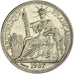 Indochine, 10 Cent, 1937, AU(50-53), Silver, Lecompte #174, 2.70