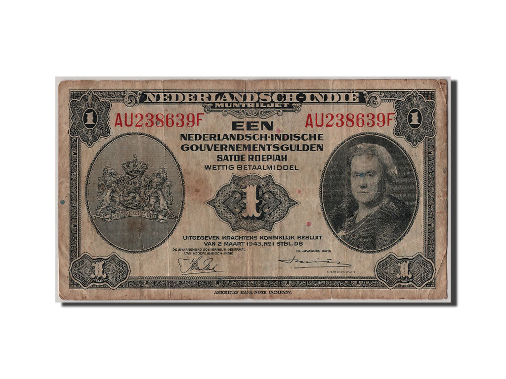 Indes Néerlandaises, 1 Gulden type Wilhelmina