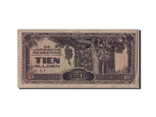 Netherlands Indies, 10 Gulden, KM #125c, VF(30-35), SI
