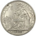 Indochine, 20 Cent, 1925, Paris, AU(50-53), Silver, Lecompte #225, 5.40