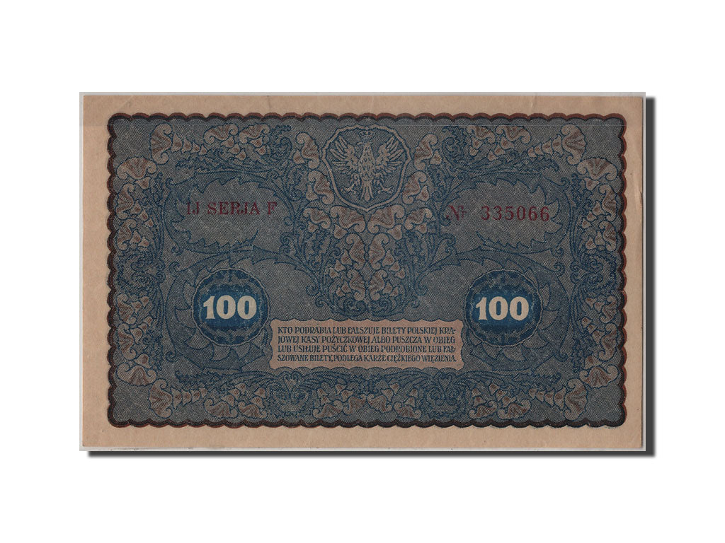 Poland, 100 Marek, 1919, KM #27, 1919-08-23, UNC(60-62), IJF 335066