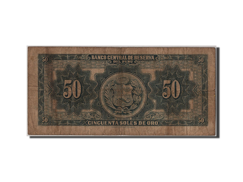 Peru, 50 Soles de Oro, 1968, KM #85a, 1968-02-23, F(12-15), H58 529498