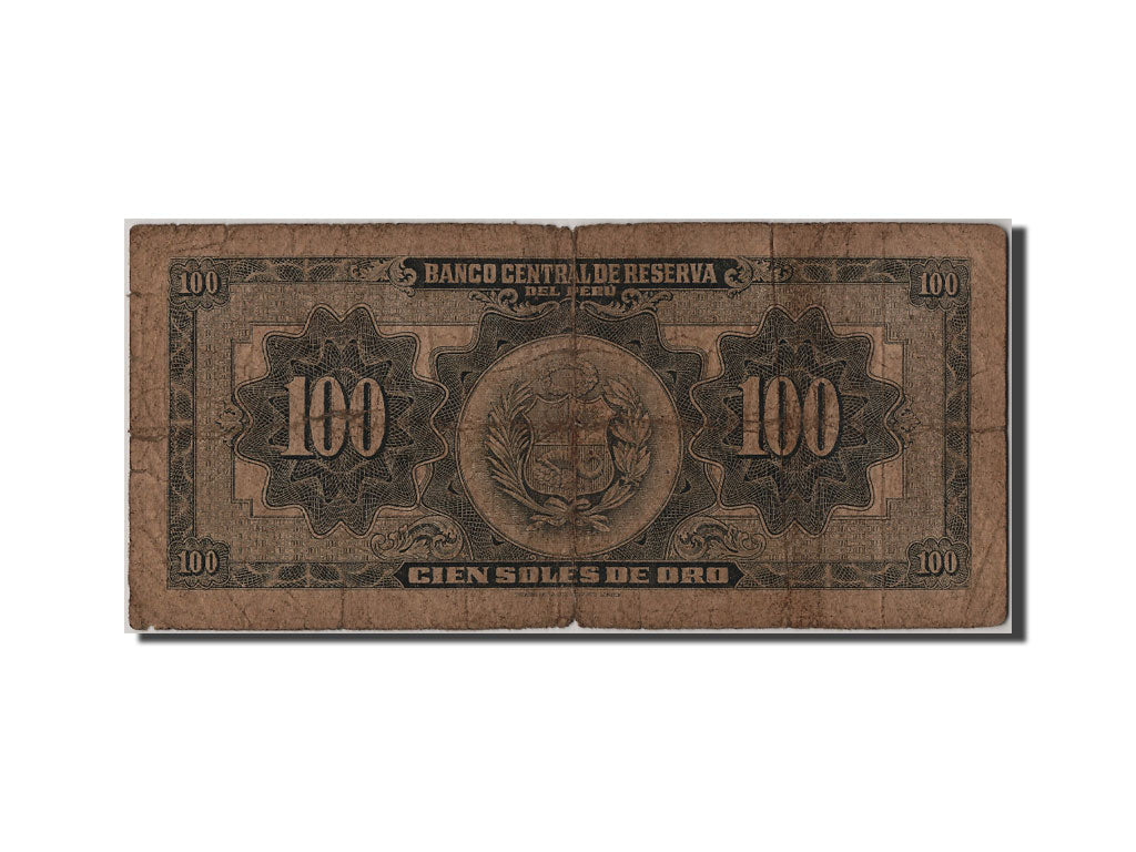 Banknote, Peru, 100 Soles De Oro, 1964, 1964-03-13, VG(8-10)