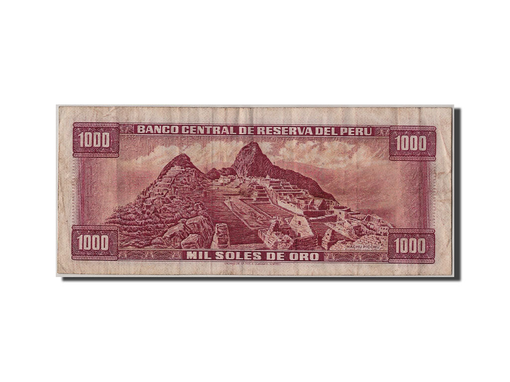 Peru, 1000 Soles de Oro, 1969, KM #105a, 1969-06-20, VF(20-25), R9 182775