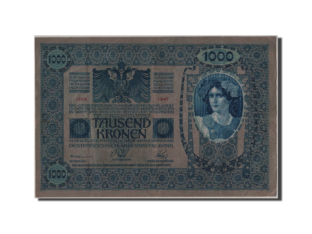Banconote, Austria, 1000 Kronen, BB