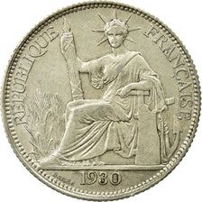 Moneda, Indochina francesa, 20 Cents, 1930, Paris, MBC+, Plata, Lecompte:230