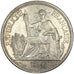 FRENCH INDO-CHINA, Piastre, 1895, Paris, KM #5, AU(50-53), Silver, Lecompte...