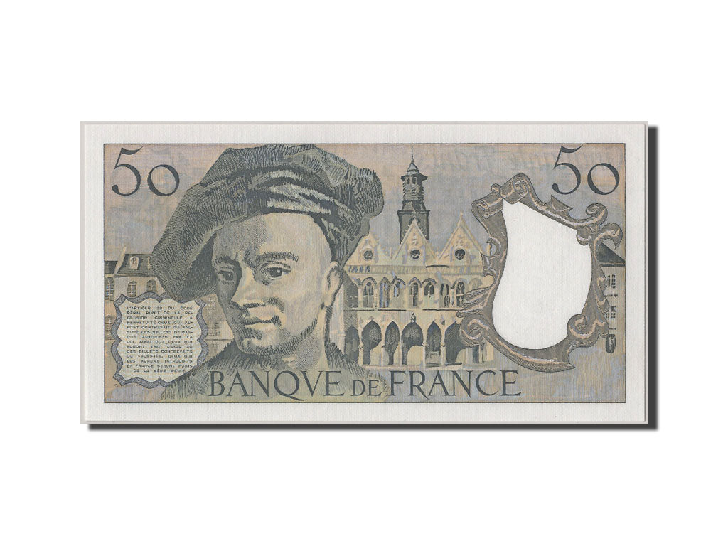 Francia, 50 Francs, 50 F 1976-1992 ''Quentin de La Tour'', 1989, KM:152d, SPL...