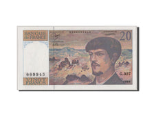 Banknote, France, 20 Francs, 20 F 1980-1997 ''Debussy'', 1990, UNC(65-70)