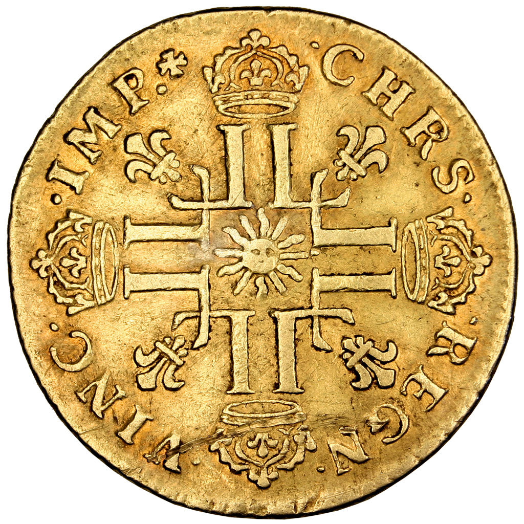 Francia, Louis XIV, Louis d'or au soleil, Louis d'Or, 1711, Tours, BB+, Oro,...