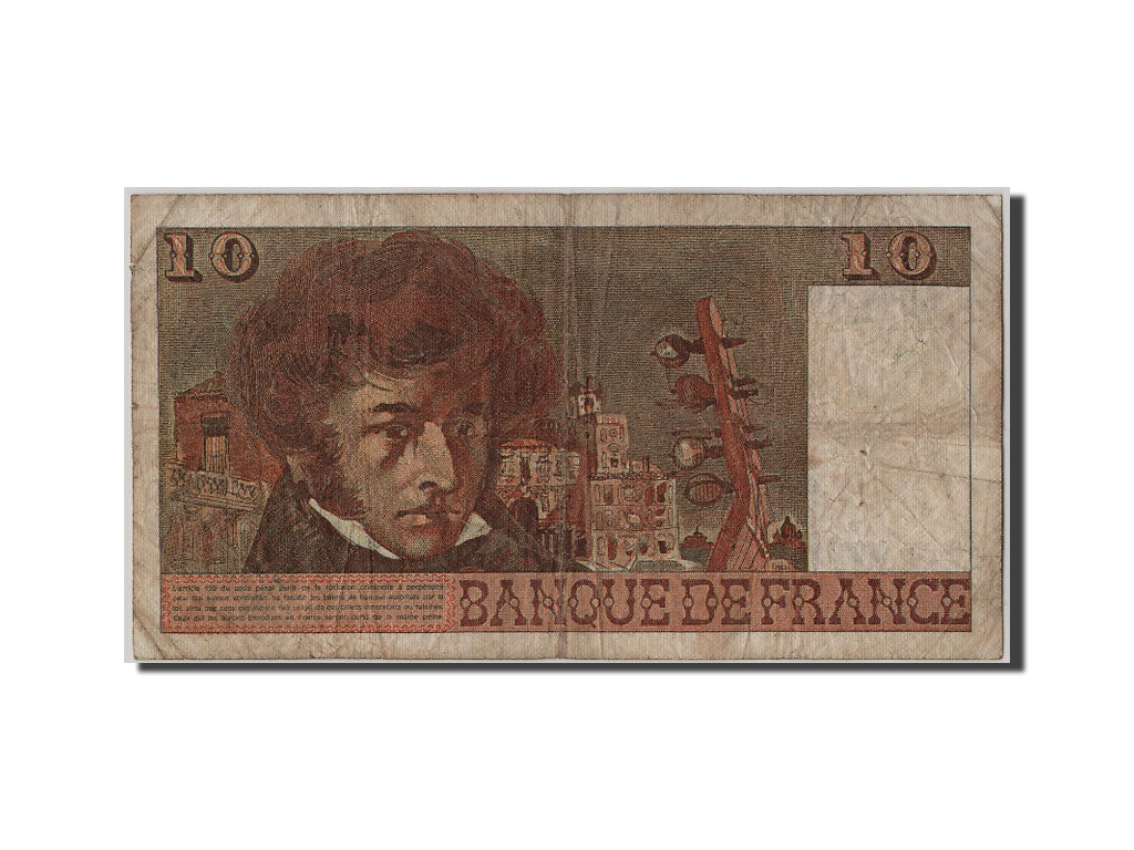 Banknote, France, 10 Francs, 10 F 1972-1978 ''Berlioz'', 1977, 1977-03-03
