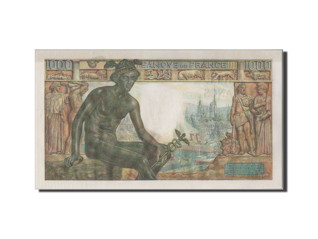 Biljet, Frankrijk, 1000 Francs, 1 000 F 1942-1943 ''Déesse Déméter'', 1942