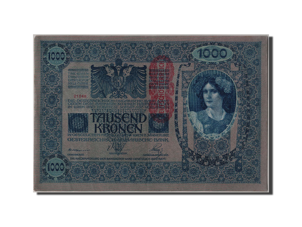 Banknote, Austria, 1000 Kronen, AU(50-53)