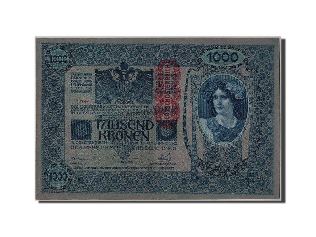 Geldschein, Österreich, 1000 Kronen, SS+