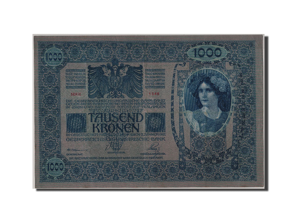 Banconote, Austria, 1000 Kronen, BB+