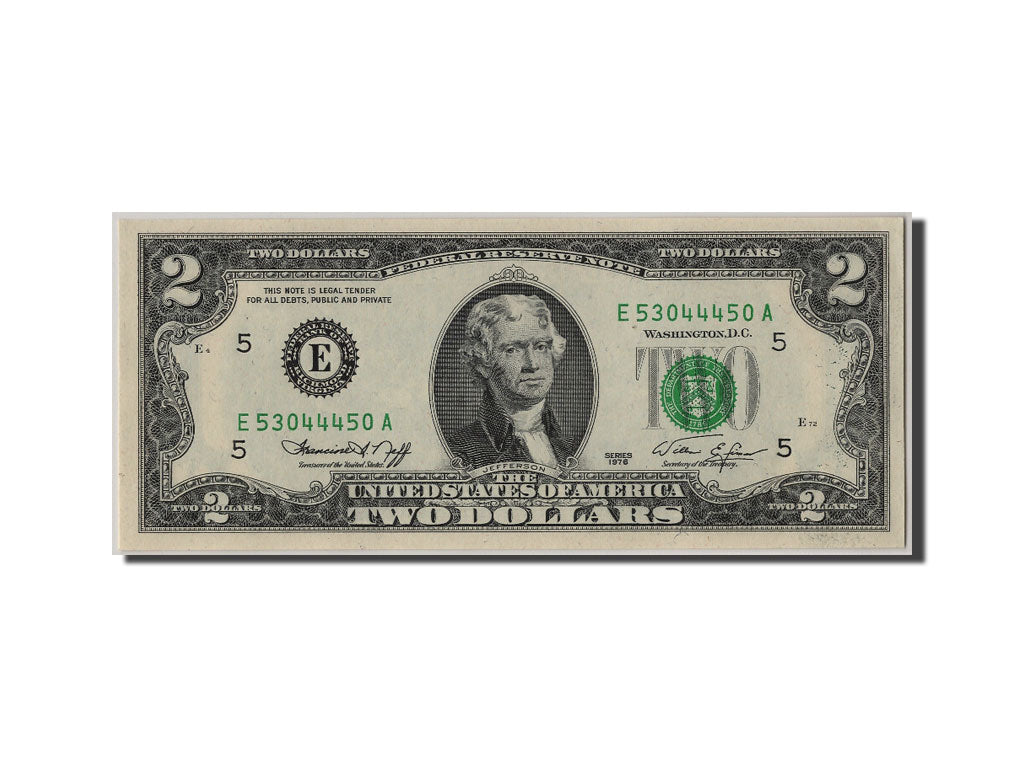Billete, Two Dollars, 1976, Estados Unidos, UNC
