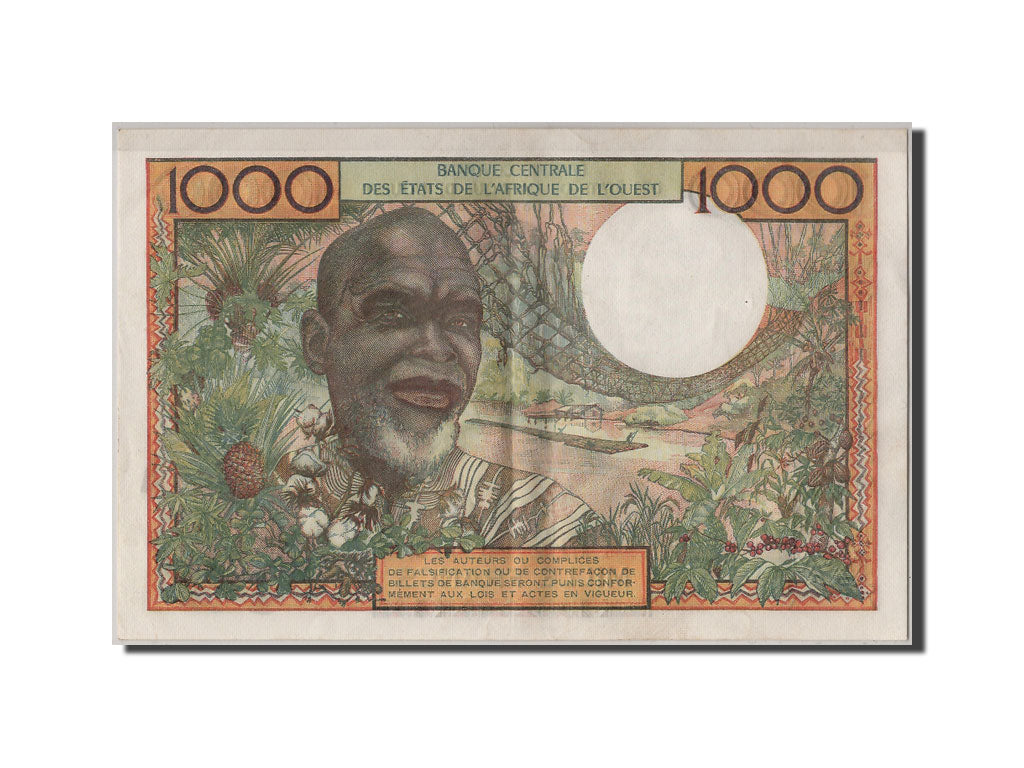 Banknote, West African States, 1000 Francs, UNC(60-62)