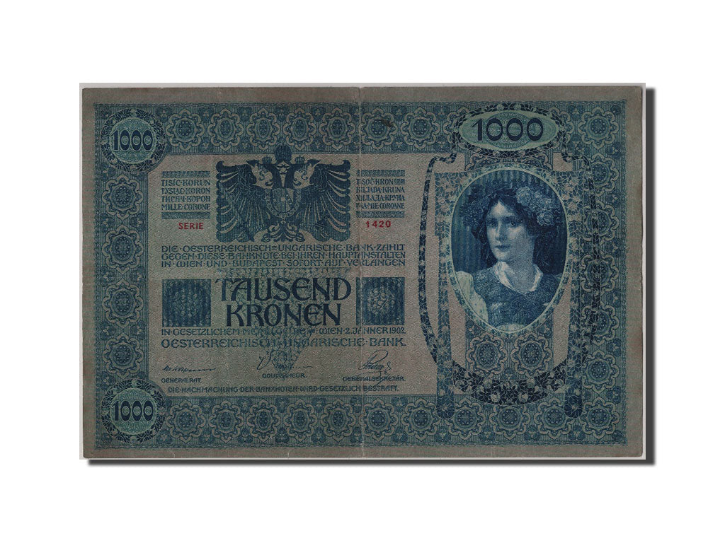 Banknote, Austria, 1000 Kronen, 1919, VF(30-35)