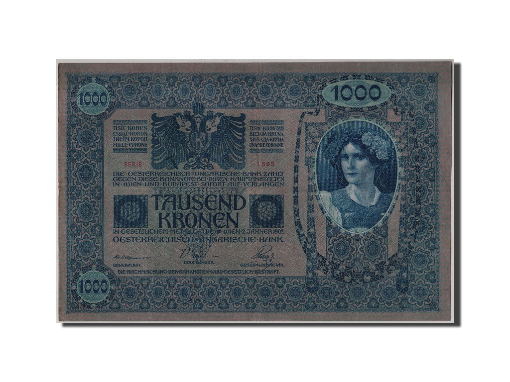 Austria, 1000 Kronen, 1919, KM #59, AU(50-53), 46904