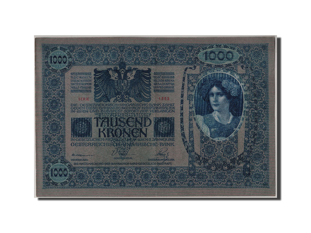Banknote, Austria, 1000 Kronen, 1919, AU(50-53)