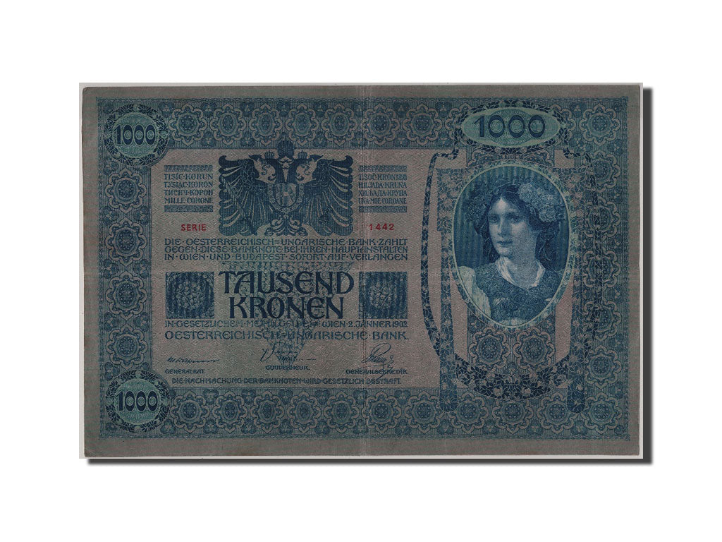 Banconote, Austria, 1000 Kronen, 1919, BB