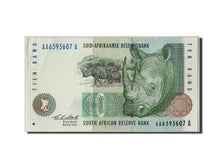 South Africa, 10 Rand, KM #123a, UNC(60-62), AA6595607A