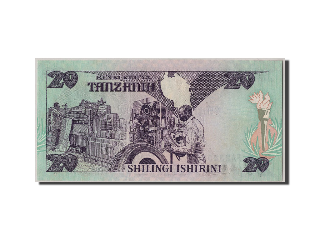 Banknote, Tanzania, 20 Shilingi, UNC(65-70)
