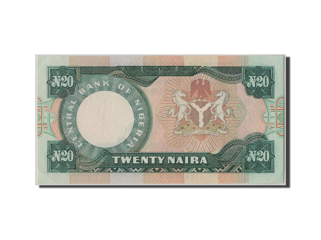 Nigeria, 20 Naira, KM #26e, UNC(63), AA/99 104278