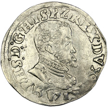 Belgium, 1/10 Ecu, 1571, Anvers, AU(50-53), Silver, 3.34