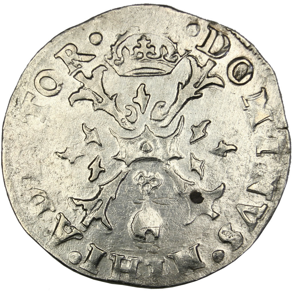 Belgium, 1/10 Ecu, 1571, Anvers, AU(50-53), Silver, 3.34