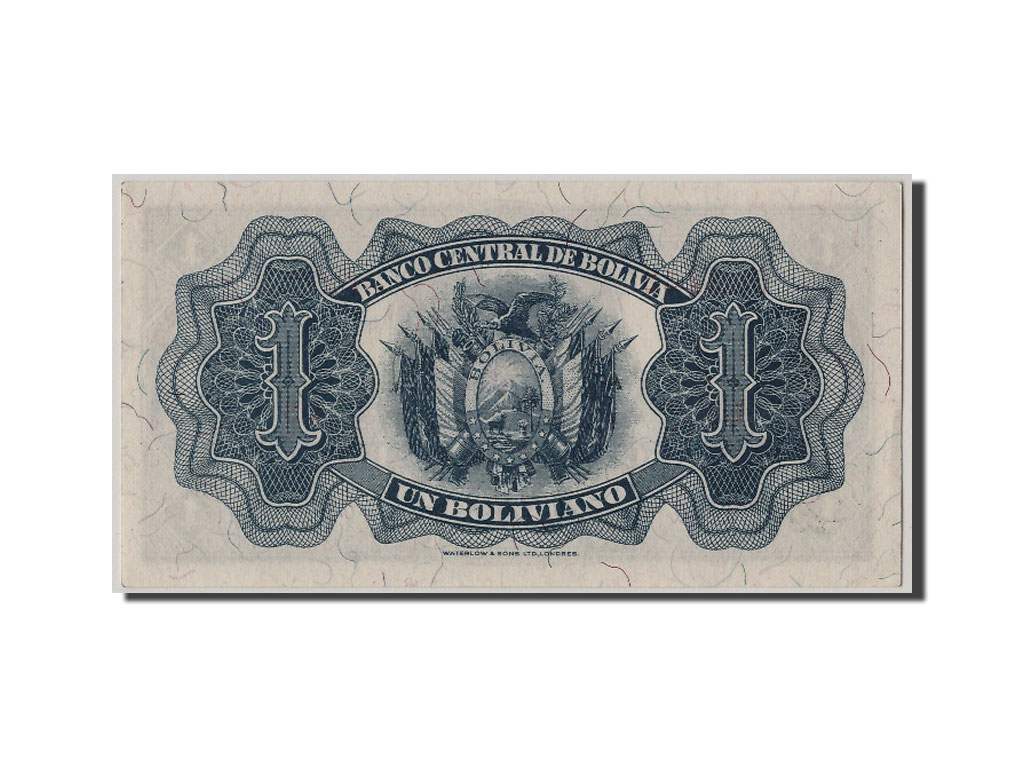 Bolivia, 1 Boliviano, KM #128a, UNC(65-70), D3 062353