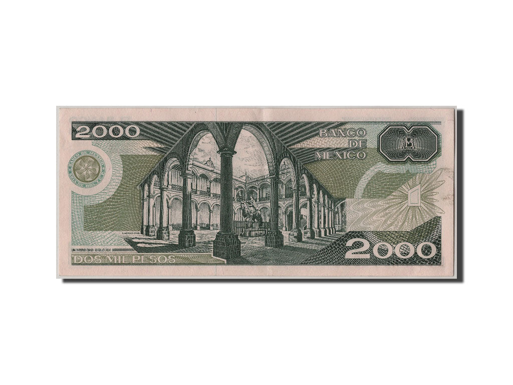 Banknote, Mexico, 2000 Pesos, 1989, 1989-03-28, UNC(60-62)