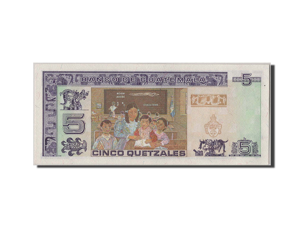 Guatemala, 5 Quetzales, 1993, KM #88a, 1993-10-27, UNC(65-70), D4456122D