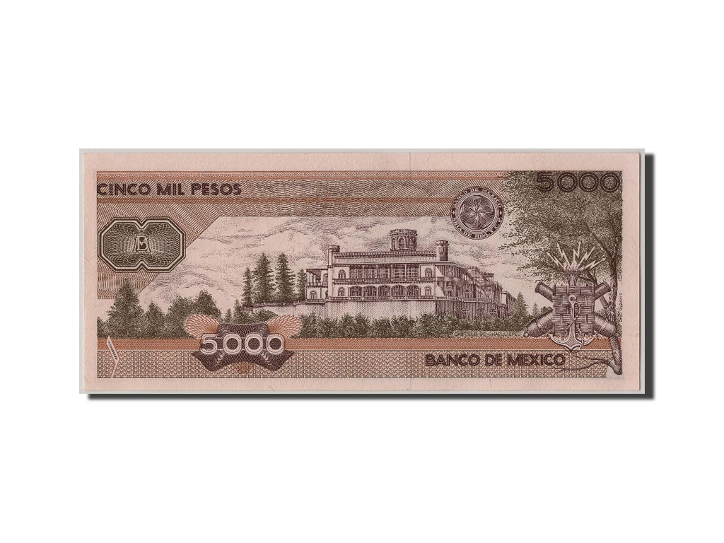 Mexico, 5000 Pesos, 1989, KM #88c, 1989-03-28, UNC(65-70), U8467358