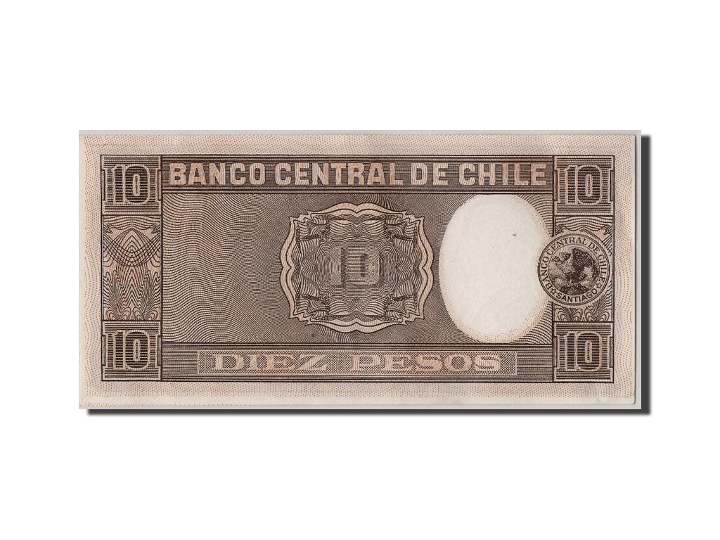 Chile, 1 Centesimo on 10 Pesos, KM #125, UNC(63), E5-129 762701