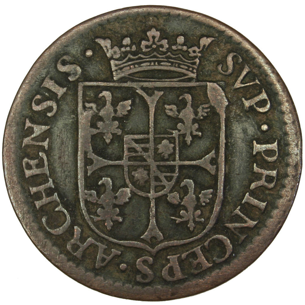Monnaie, FRENCH STATES, NEVERS & RETHEL, 2 Liard, 1610, Charleville, TTB