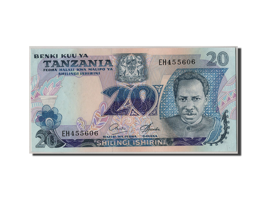 Tanzania, 20 Shilingi, KM #7b, UNC(63), EH455606