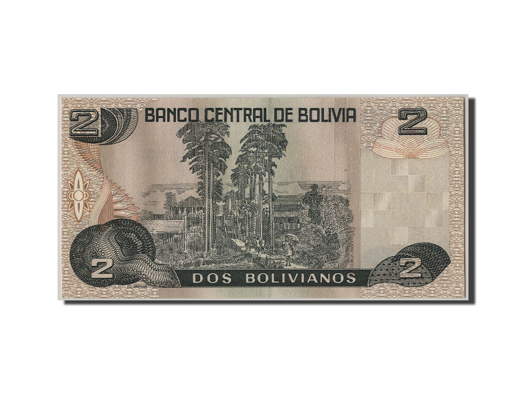 Bolivie, 2 Bolivianos type Antonio Vaca Diez