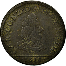 Moneta, STATI FRANCESI, NEVERS & RETHEL, 2 Liard, 1611, Charleville, MB+, Rame