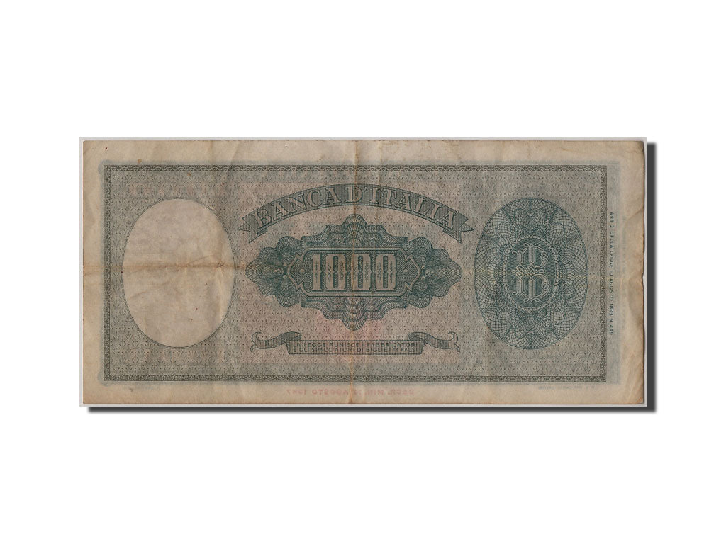 Italie, 1000 Lire type 1948