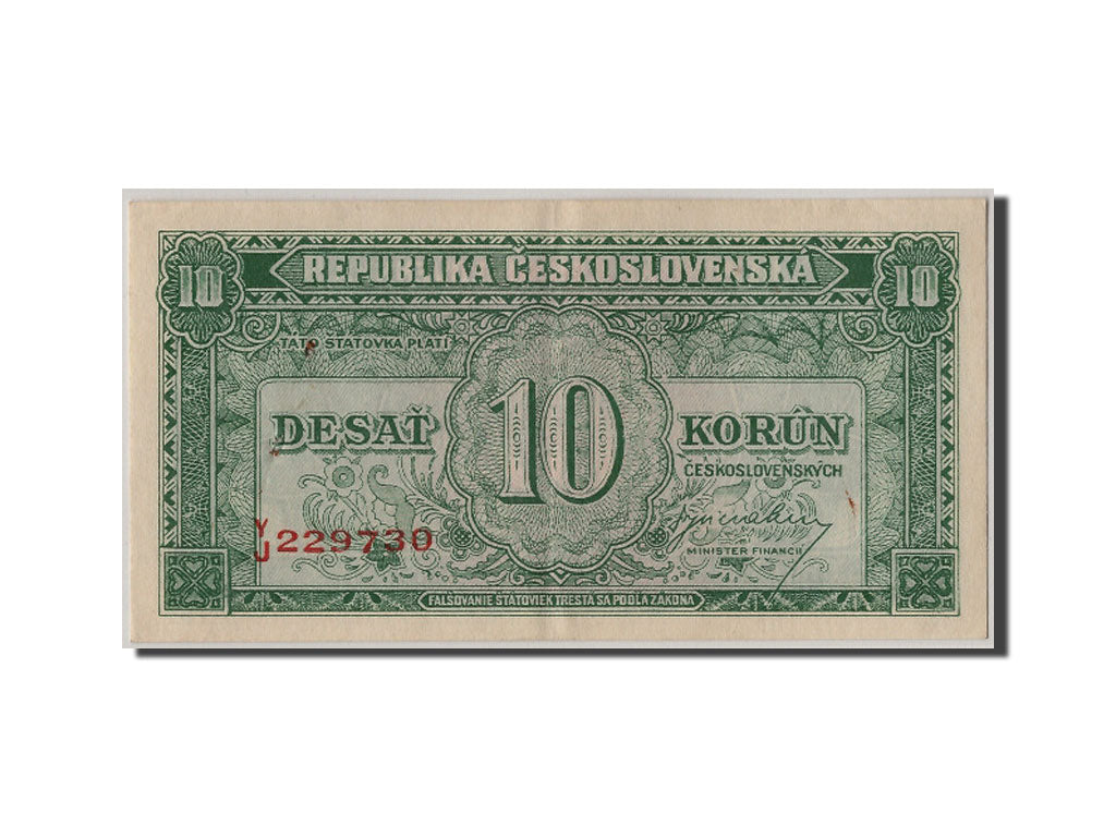 Banknote, Czechoslovakia, 10 Korun, UNC(60-62)