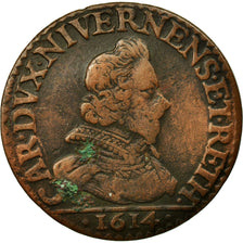 Coin, FRENCH STATES, NEVERS & RETHEL, Charles of Gonzaga, 2 Liard, 1614