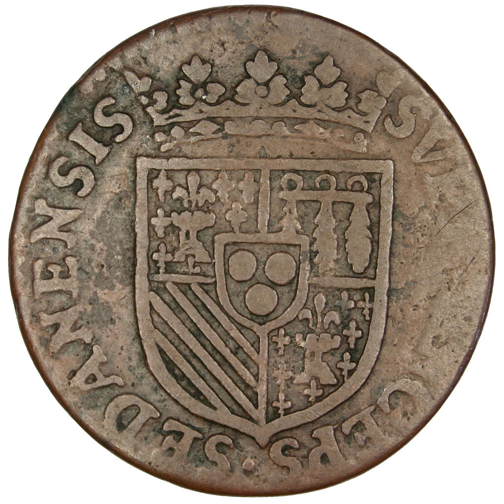 FRANCE, Liard, 1614, Sedan, VF(20-25), Copper, C2G #304, 4.66