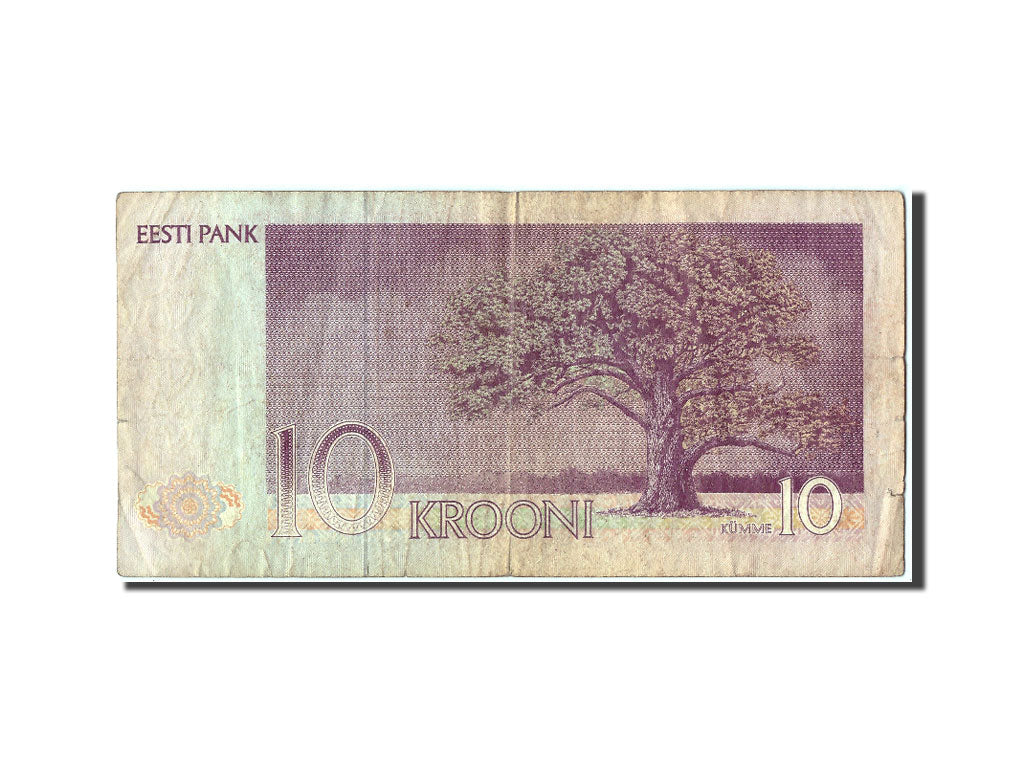 Estonia, 10 Krooni, 1991, KM #72a, VF(20-25), AR352223