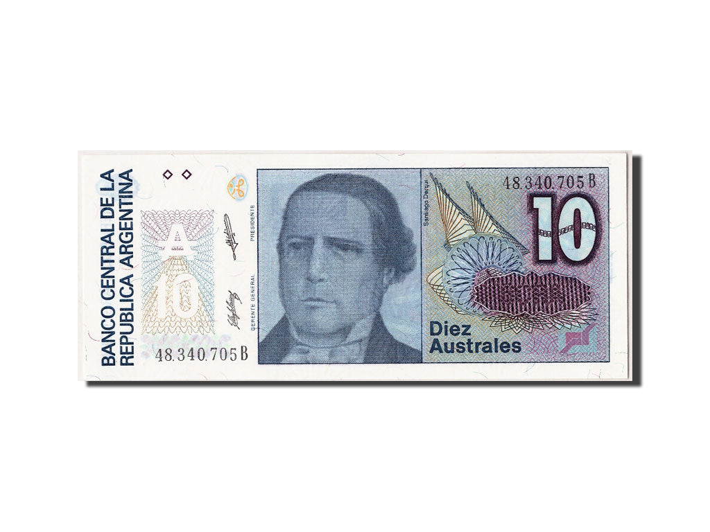 Banknot, Argentina, 10 Australes, UNC(65-70)
