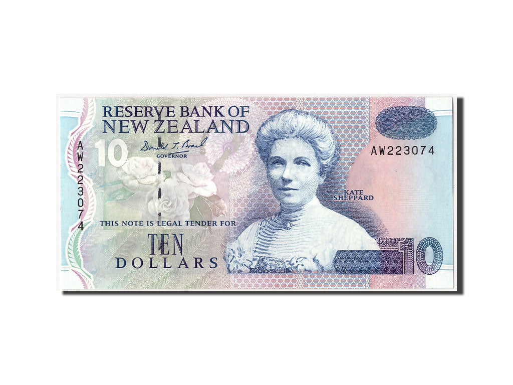 New Zealand, 10 Dollars, KM #178b, UNC(65-70), AW223074
