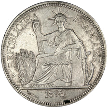 Indochine, 1 Piastre, 1896 A