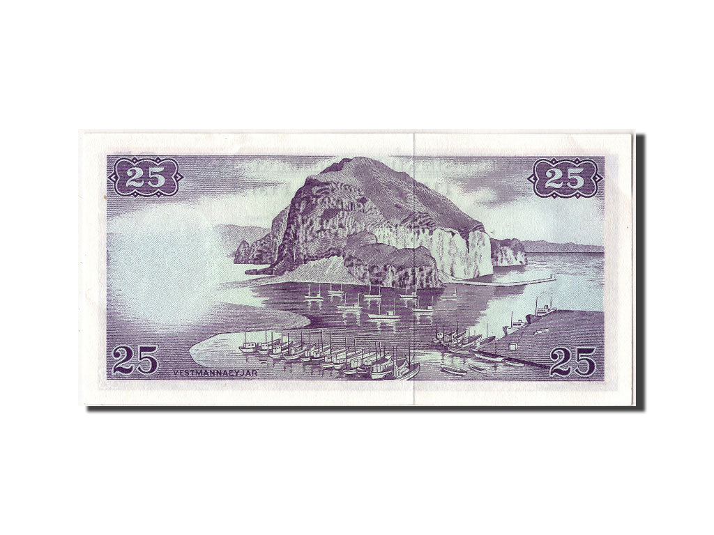 Iceland, 25 Krónur, 1957, KM #39a, UNC(63), C1960055